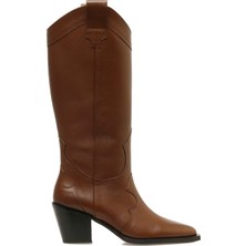 Nine West Wona 4pr Taba Kadın Topuklu Çizme
