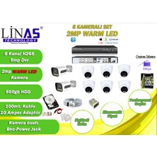 Linas 8 Kameralı Ahd Gecesi Renkli Sistem Herşey Dahil Set