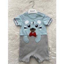 Nurcan Bebe Çizgi Ayı Figürlü Tulum