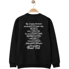 Vısual Rock Nakışlı Sweatshırt