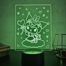 Lerad-Lazer Art Kuromi Gece Lambası. 16 Renk+ Dokunmatik ve Uzaktan Kumandalı Işık. Hediye Olarak Mükemmeldir.