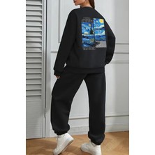 Van Gogh Sırt Baskılı Unisex Eşofman Takımı