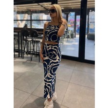 Carisma Wear Kadın Ip Askılı Yırtmaçlı Etek Takım