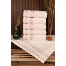 Özdilek Bronie 6'lı Pamuklu Su Emiciliği Yüksek 50*90 El Yüz Havlusu