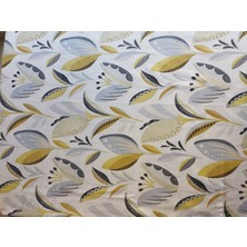 Dikdörtgen Masa Örtüsü Duck Keten 140 x 210 Yaprak Desenli