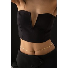 Çelik Italyan Bel Zinciri Balık Sırtı Zincir Günlük Kullanıma Uygun Kararmaz Zincir 60-75CM 3mm
