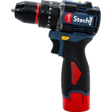 S-Tech Stech SX17-2X2.0 Akülü Kömürsüz Darbeli Matkap 16V 2.0AH 50NM
