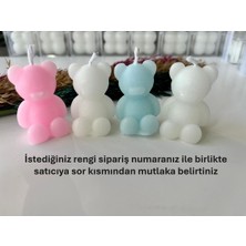 Tasarım 20 Adet Ayıcık Mum Kına, Söz, Nişan, Nikah, Düğün, Bebek, Babyshower, Doğum Günü  Çok Renkli Tr