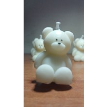 Tasarım 20 Adet Ayıcık Mum Kına, Söz, Nişan, Nikah, Düğün, Bebek, Babyshower, Doğum Günü  Çok Renkli Tr