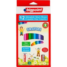 Bigpoint Crayon Silinebilir Mum Boya 12 Renk