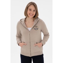 U.S. Polo Assn. Kadın Taş Şardonlu Kapüşonlu Sweatshirt 50296338-VR049