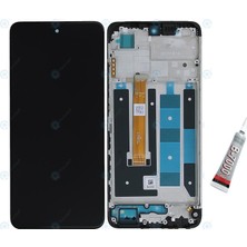 SDT Realme C55  Ekran Dokunmatik Çıtalı (Siyah) B7000 Yapıştırıcı