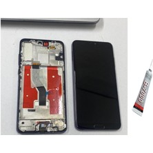 Huawei  P20 Pro OLED Ekran Dokunmatik Çıtalı (Siyah) B7000 Yapıştırıc