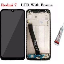 SDT Redmi 7,7A Ekran Dokunmatik Çıtalı (Siyah) B7000 Yapıştırıcı