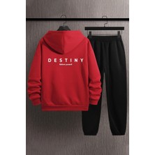 Uygun Tarz Unisex Destiny Baskılı Eşofman Takımı