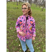 Madame Lucid Çiçek Işlemeli Çift Taralı Bohem Ceket