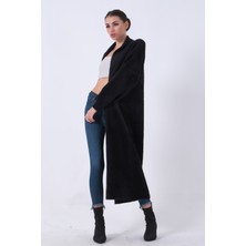 Feminist Siyah Uzun Triko Hırka 46892476.01