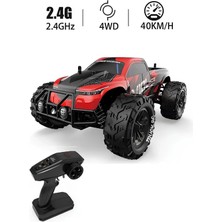 Apexma 1:16 40 Km Hız Yapabilen 2.4g Şarjlı Uzaktan Kumandalı 4x4 Metal Iç Aksamlı Araba Kırmızı