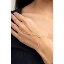 Sümer Telkari Taşlı Tasarım Altın Kaplama Gümüş Şahmeran 98