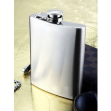 Deco Elit 9 Oz Paslanmaz Çelik Cep Matarası 266 ml Içki Viski Konyak Alkol Matarası