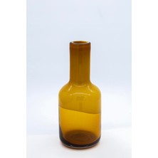 Amber Oranj Degrade Cam Vazo 12X29 cm