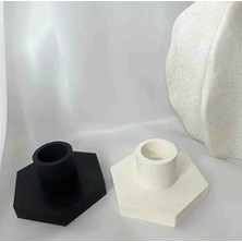 Opulent Accessories Şamdan Mumluk 2'li Beton. Palosanto Tütsülük, Meditasyon, Tütsü Tabağı, Ağaç ve Çubuk Tütsü Için