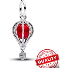 Lines Bijuteri Sıcak Hava Balonu Murano Camı Sallantılı Charm