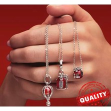 Lines Bijuteri Sıcak Hava Balonu Murano Camı Sallantılı Charm