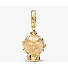 Lines Bijuteri Açan Gül Gold Renk Büyük Boy Charm