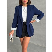 Bejna Kadın Astarı Çizgili Ceket