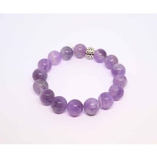 Mina Souvenir 12 Mm  Doğal Taş Bileklik Ametit, Obsidyen, Sitrin, Ay Taşı, Lapis Lazuli, Akik, Güneş Taşı, Firuze