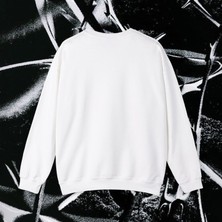 Sueso Store Sueso Store Eyes Gözler Unisex Nakışlı Y2K Beyaz Sweatshirt