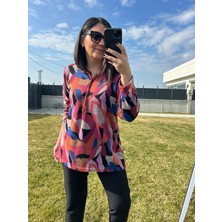 Kadın Büyük Beden Triko Görünümlü Örme BLUZ-BGB118