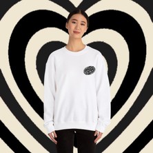 Sueso Store Sueso Store Mountain Dew Unisex Nakışlı Y2K Beyaz Sweatshirt