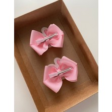 Stil Tasarım Tavşan Çocuk Toka 2li Kolye Bileklik Set Handmade