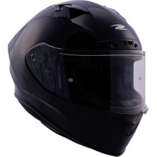 Zeus KASK/ZS-826 Pearl Black Tam Yüz Kask Çizilmeye Dayanıklı Termoplastik Malzeme ile Üretilmiştir