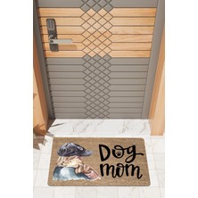 Rug Mood Modern Dijtal Baskı Dog Mom Kapı Önü Paspası