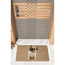 Rug Mood Modern Dijtal Baskı Köpek Pug Kapı Önü Paspası