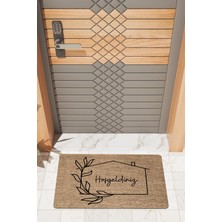 Rug Mood Modern Dijtal Baskı Evli Hoşgeldiniz Kapı Önü Paspası