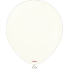 Kidspartim Retro Beyaz Pastel Balon 10 Lü 5 Inç