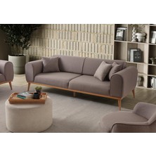 Edsy Home Rebull 3+1 Koltuk Takımı Kahverengi