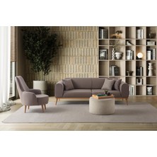 Edsy Home Rebull 3+3+1 Koltuk Takımı Kahverengi