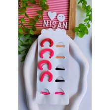 Nisan Kids Kuromi - My Melody -Hello Kity  10 Parça Toka Seti(4 Lastik-4 Pens -2 Yıldız Çıtçıt)