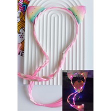 Nisan Kids Kız Çocuk Işıklı Saç Örgülü Doğumgünü&parti Tacı (Pil Dahildir)