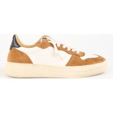 4B12 Beyaz - Kahverengi Erkek Sneaker Hyper
