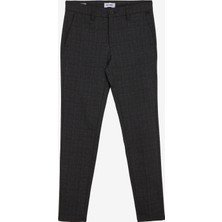 Only & Sons Normal Bel Dar Koyu Kahve Erkek Chino Pantolon Onsmark Slım Check 020933 Pant Noos