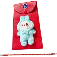 Sholov Çin Yeni Yıl Kırmızı Zarf Crossbody Bag Partisi Malzemeleri Benzersiz Kırmızı Paket Mavi (Yurt Dışından)