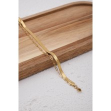 Byflorya Jewelry Çelik 2'li Kombin İtalyan ve Ataç Zincir Bileklik Minimal Kararmaz 17+4cm