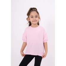 Toontoy Kız Çocuk Nakışlı Tişört
