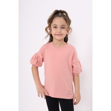 Toontoy Kız Çocuk Nakışlı Tişört